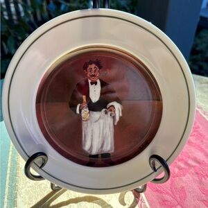Guy Buffet ~ Williams Sonoma " Sommelier" " Sommelier & Perrier-Jouet Brut" Dish